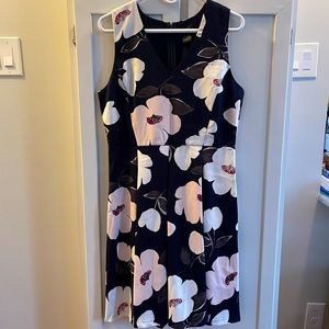 Ann Taylor Factory Navy Floral Dress